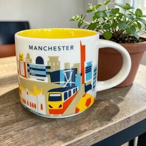 Starbucks Manchester Mug 14 oz You Are Here Coffee Cup 2018 EUC
